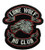 Lone Wolf NO Club Small Black Biker Vest Patch Side Wolf - by Patch Squad