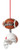 Midwest-CBK All Star Football and Helmet Resin Stone Christmas Tree Ornament