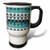 3dRose tm_165814_1" Cute Anchor and Heart Rope-Pink and Aqua Stainless Steel" Travel Mug, 14 oz, Multicolor
