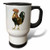 3dRose Vintage Antique Bird Illustration Cock Rooster Chicken Travel Mug, 14-Ounce