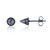 DECADENCE Sterling Silver Rhodium Polished Pave Spike Stud Earrings for Women - AAA Cubic Zirconia Cubic Zirconia Studs - Gold Silver Rose Black Plated with Micro Studs