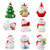 barsku 9Pcs Christmas Mini Ornaments  Xmas Micro Landscape Ornament Cute Miniature Santa Clause Christmas Tree Snowman Reindeer Figurines for DIY Fairy Garden Dollhouse Desktop Decoration