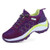 JINGJING Women s Slip-On Walking Shoes Non-Slip Nursing Shoes Casual Fashion Platform Sneakers Comfortable Loafers Purple  7.5
