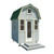 Micro tiny house with a loft in the gambrel roof plans DIY Plans