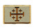Jerusalem Cross Embroidered Hook Patch by Miltacusa -JR3-