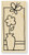 Butterfly Vase Window Wood Mounted Rubber Stamp -L143-
