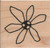 Daisy Dot Wood Mounted Rubber Stamp -NN017-