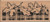 Plaid Leaf Border Wood Mounted Rubber Stamp -N181-