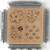 Flower Quartet Wood Mounted Rubber Stamp Cube -MTC13-