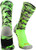 TCK Woodland Camo Crew Socks -Neon Green Camo  Small-