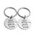 Kaisinse Funny Aunt Uncle Gifts Best Effin Aunt and Uncle Ever Set 2 Pack Stainless Steel Keychain Uncle Aunt Birthday Gift from Niece Nephew -Best Effin  Uncle Aunt Ever-