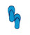 Blue Flip Flops - Iron On Applique Embroidered Patch