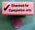 Checked for Completion  Teacher s Wood Mounted Rubber Stamp