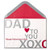 Papyrus Happy Valentine s Day Embellished Valentine s Cards - with Coordinating Envelope and Gold Envelope Seal -Graphic XOXO  For Dad Valentine s Day Card-