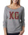 Womens Light Weight Football Lover Sweatshirt KC Proud Royaltee Kansas City Shirt Collection  Heather Grey  XLarge