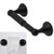 Bennington Lakefront Toilet Tissue Paper Holder Two Post Bath Accessory  Black