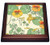 3dRose trv_11172_1 Vintage Floral Trivet with Ceramic Tile, 8 by 8", Brown