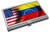 Premium Stainless Steel Business Card Holder - Flag of Venezuela -Venezuelan- - Waves USA