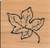 Single Leaf Wood Mounted Rubber Stamp -B2638-