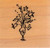 Little Vase Wood Mounted Rubber Stamp -B2875-