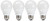 TCP Eco ave LED 60 Watt Equivalent - 4 Pack - Cool White -4100K- Shatter Resistent - 730 Lumens - 6 000 Hour - Non-Dimmable Light Bulbs