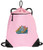 Cute Cat Drawstring Backpack Ladies Cats Cinch Bag - UNIQUE MESH  and  MICROFIBER