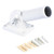 Taidda Wall Mounted Flag Pole Holder  Adjustable Holder Bracket White Metal Flag Pole Windsock Base with Screws