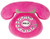 iscream Old School! Telephone Shaped Fleece 20" x 15" Microbead Pillow with Embroidered Accents