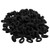Elastic Hair Bands Rubber Hair Ties for Thick Heavy and Curly Hair Rope Ponytail Holder Bracelet Rubber String Accessories for Women Girls -Black- Elastic Hair Bands Rubber Hair Ties for Thick Heavy and Curly Hair Rope Ponytail Holder Bracelet Rubber String Accessories for Women Girls -Black-