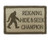 Reigning Hide and Seek Champion Bigfoot Funny Hook and Loop Fully Embroidered Morale Tags Patch -Subdued-