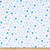 David Textiles Star Light Blue Flannel White Blue Fabric by The Yard