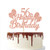 Rose Gold Glitter Happy 56th Birthday Cake Topper - Hello 56 Cheers To 56 Years - 56th Birthday Party Decorations Supplies