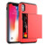 Compatible with iPhone Xs MAX Case Card Holder Slot Sliding Cover for iPhone XSMAX Case Cover Wallet Heavy Duty Protection Dual Layer Protective Armor Shell for iPhone Xs MAX 6.5 inch -Red?XS MAX-
