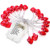 Valentines Day Decor LED Lights  20 LEDs 8.2ft 2.5m Flashing String Lights Battery Operated for Wedding  Anniversary  Party  Valentines Day  Birthday Party  DIY Home Mantel Decoration -Heart Shape-