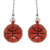 LICTOP Ceiling Fan Chain Pulls Basketball Shape Pull Chain Extension for Ceiling Light Fan Chain 2Pcs