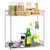 Spice Rack 2 Tier Standing Rack Kitchen Bathroom Countertop Storage Organizer Spice Jars Bottle Shelf Holder Rack