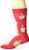 K. Bell Men s Classics Novelty Crew Socks  Middle Finger -Red-  Shoe Size  6-12