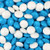 Light Blue  and  White Candy Regular Size Just Candy Milk Chocolate Minis Mix 2lb Bag