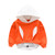 3M-3T Toddler Baby Boys Girls Long Sleeve Hoodie Sweatshirt Tops Cartoon Rabbit Ears Guard Coat Clothes -Orange  12-18 Months-
