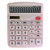 Office Calculator Large 12 Digits LCD Display Desk Basic Calculator  Solar Cute Calculator Simple Calculator -Pink-