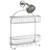 InterDesign York Lyra Jumbo Shower Caddy - Bathroom Storage Shelves for Shampoo, Conditioner and Soap, Silver