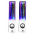 SoundSOUL Water Dancing Speakers Light Show Water Fountain Speakers LED Speakers (3.5mm Audio Plug, 4 Colored LED Lights, Portable Speakers) - White