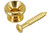 Folkcraft Strap Button  Gold Finish  Pack Of Two