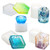 Velidy Epoxy Resin Silicone Molds 5pack Resin Art Molds Include Round  Square Hexagon Cylinder  Pendant  Resin Casting Molds for Coaster Ashtray Flower Pot Pen Candle Soap Jewelry Holder
