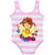 MSSmile Fancy Nancy Swimsuit for Girls One Piece Swimsuit UPF 50 -120cm 6-7Y  Pink-