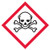 GHS/HazCom 2012: Pictogram Label, Skull and Crossbones, 4" x 4" (Roll of 500)