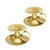 Retro Iron Taper Candle Holder  Set of 2  Simple Gold Candlestick Holders Candlelight Stand for Halloween Christmas Dining Room Home Decoration Display