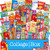 CollegeBox  Bulk Snacks Care Package (60 Count) for College Students - Variety Assortment Gift Box with Treats for Studying and Dorm Rooms  Chips, Cookies, Candy, Spring Final Exams, Easter Sunday
