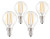 CTKcom 2W G45 Candelabra LED Bulbs Dimmable-4 Pack-- E14 Base Vintage Edison Incandescent Bulb 20W Equivalent 2700K Warm White Lamp for Home Pendant Lights Sconces Antique Light Fixtures 110V~130V AC