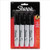 Sharpie Permanent Markers with 5.3mm Chisel Tip - 4 per Pack -Black- by Sharpie
